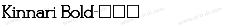 Kinnari Bold字体转换